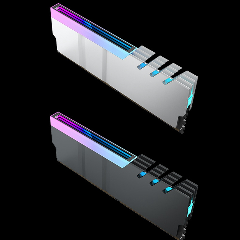 【FUPANG】Computer DDR4 DDR5 5V Sync Memory Radiator RGB Colorful RAM Heatsink Cooler Cooling Shim Black. 