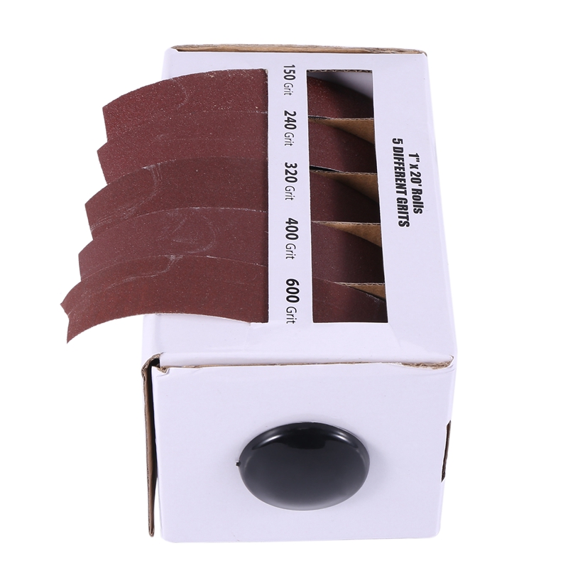 5 Size 6M 150-600 Grit Woodworking Sandpaper Abrasive Emery Cloth Roll Dry Polishing Sanding Tools For Metal Wood
