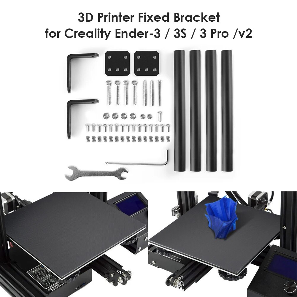 Supporting Pull Rod Support Frame Kits Printed Plastic lightweight Parts Set for Creality Ender-3/Ender-3S/Ender-3 Pro. 