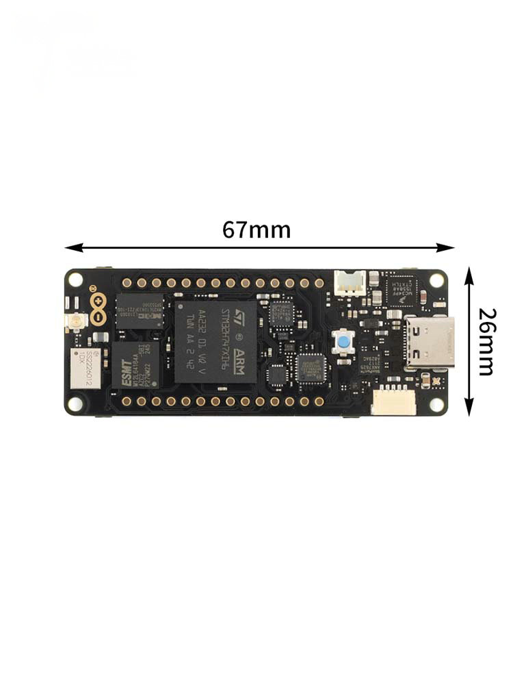 Original ARDUINO PORTENTA H7 ABX00042 dual-core STM32H747XI development board module. 