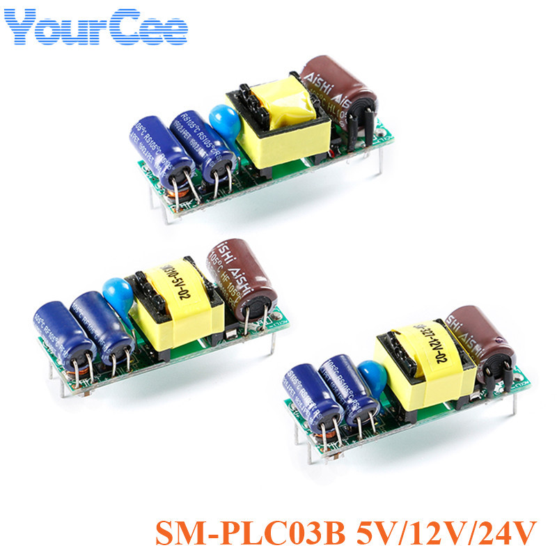 PLC03B 5V 12V 24V 3W Built in Switching Supply Module Small Volume AC DC Isolated Switching Power Module
