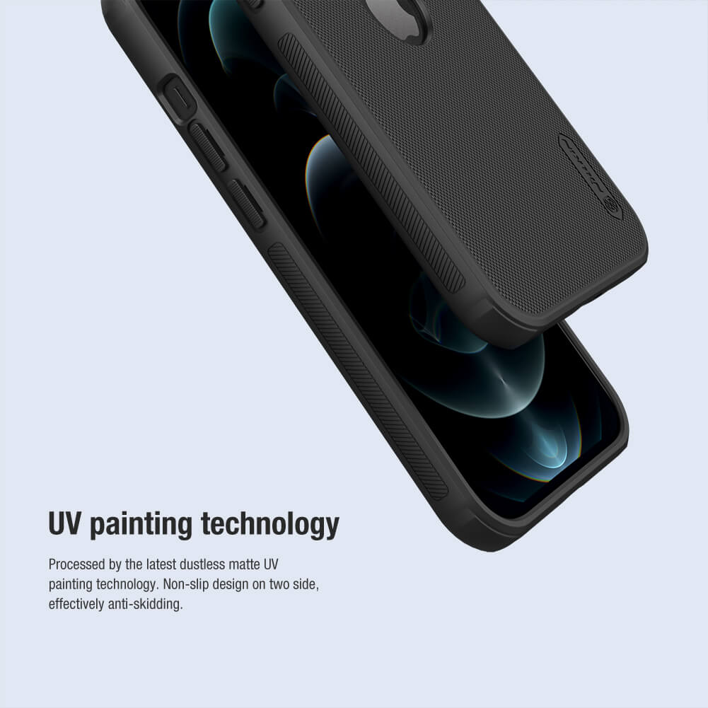 Nillkin ( Apple iPhone 13 Pro ) Hard PC + TPU Case for Apple iPhone 13 Pro Phone Cases Luxury Frosted PC + TPU Hard Protection Back Cover - Black. 