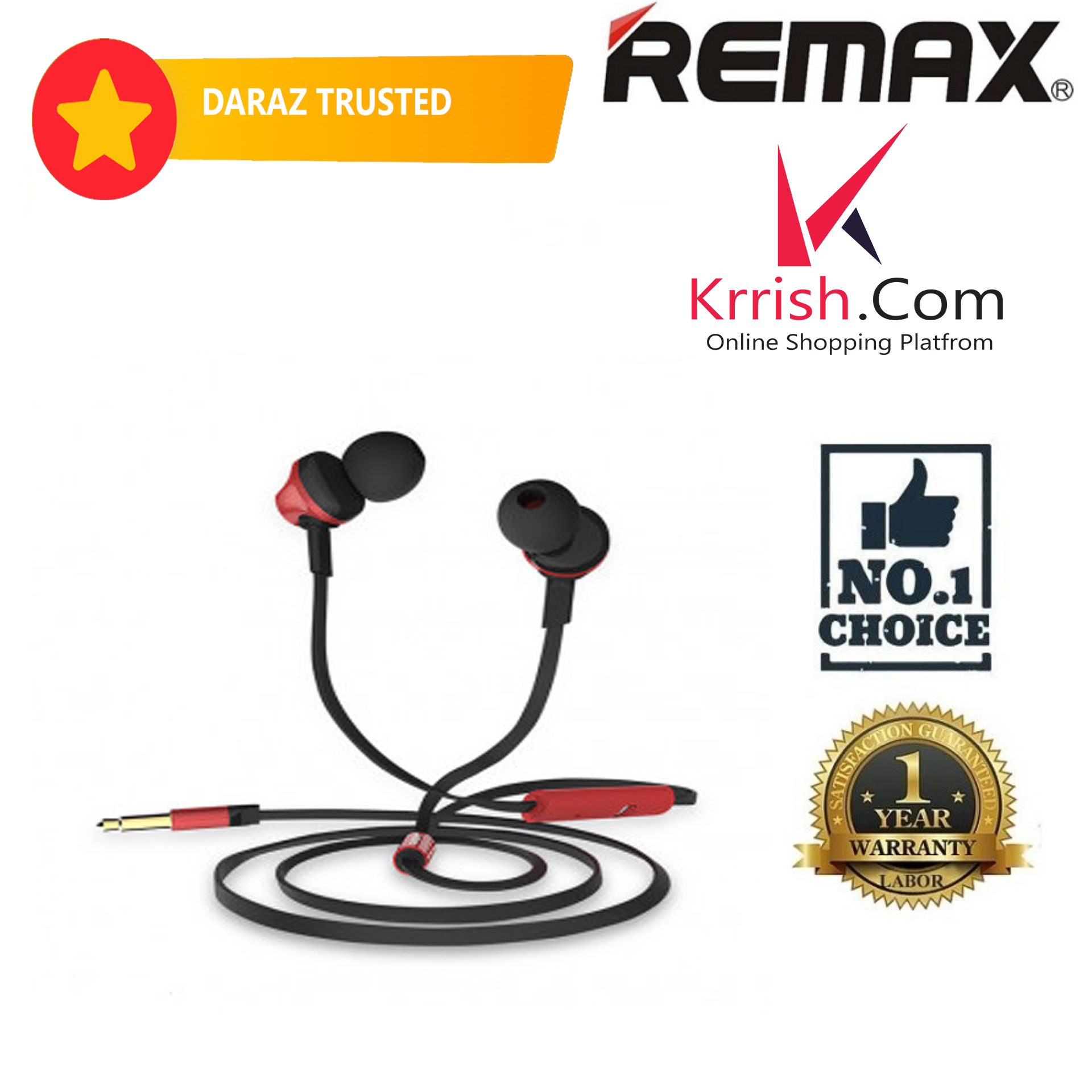 Remax RM 610D Smart Music in-Earphone/Headphone with microphone Best ...
