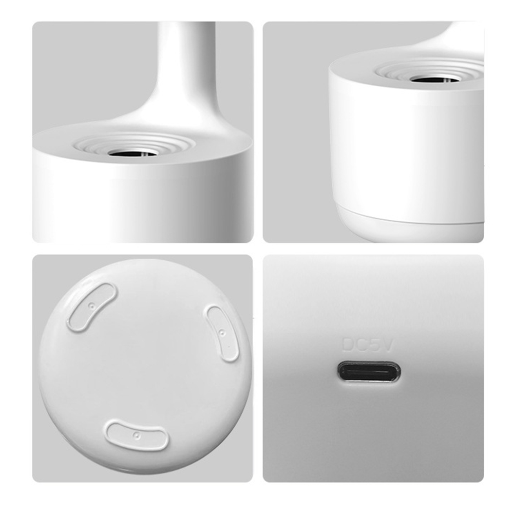 GC Anti Gravity Water Drop Humidifier, Air Humidifier With 800ml Water Tank, Timer, Touch Button, Data Cable, Ultra Silent Fountain Humidifier For Bedroom, Living Room. 