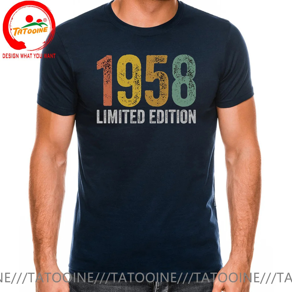 Retro Classic Birthday 1958 Limited Edition T-Shirt Vintage Grunge Legends Born in 1958 T-Shirts Men The Birth Of 1958 Tee Shirt. 