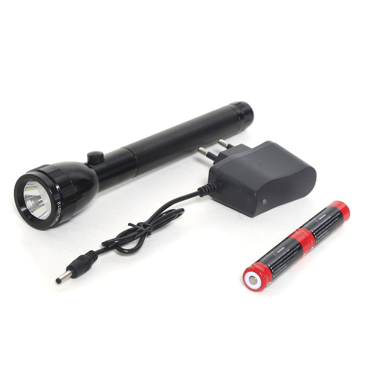 Strong Double Battery Led Torch Light - Rechargeable Flashlight With Long-Distance Beam For Various Uses