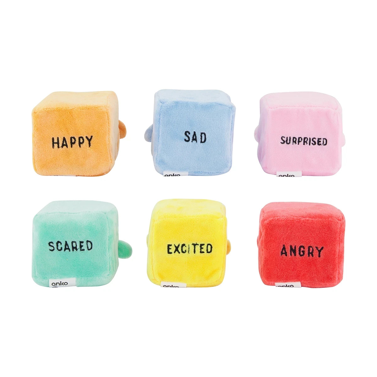 Cross-Border New Products Mini Emotion Blocks Plush Emotional Building Blocks Plush Puppet and Doll Toys. 