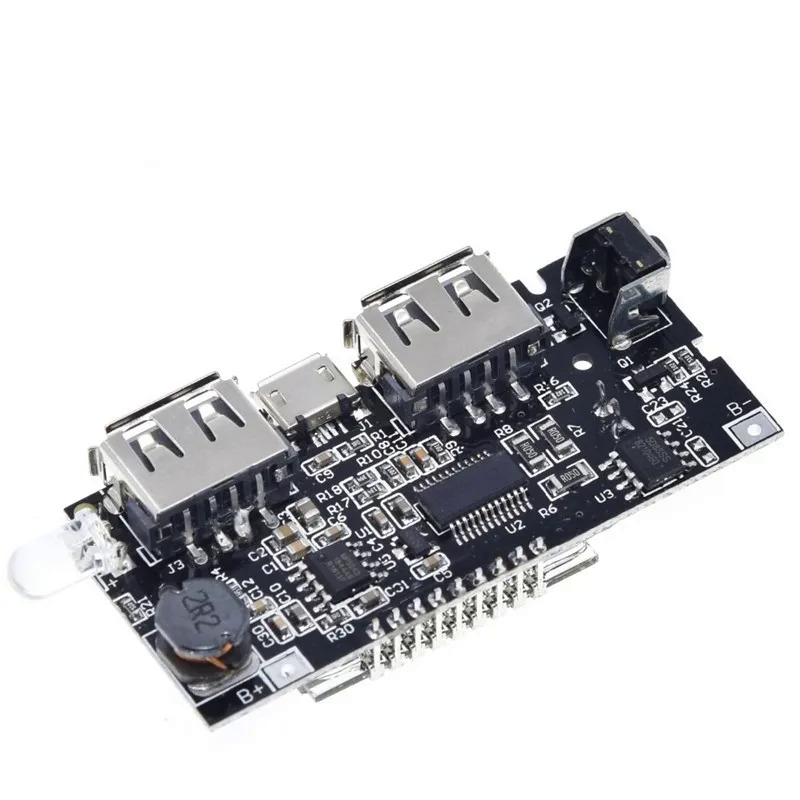Dual USB 18650 Battery Charger PCB Power Module 5V 1A 2.1A Mobile Power Bank Accessories for Phone DIY New LED LCD Module Board. 