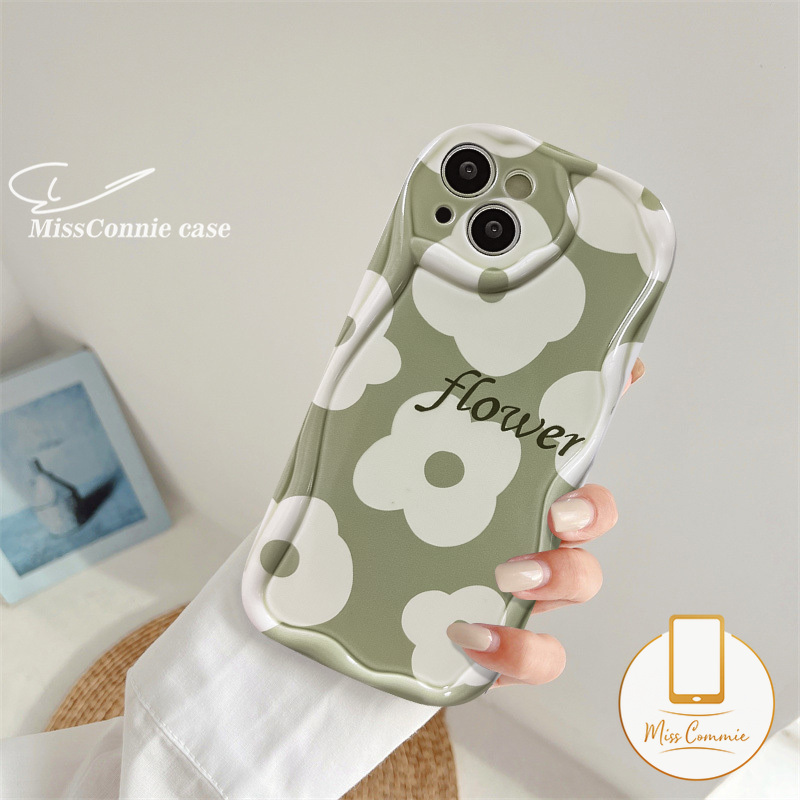 MissConnie 3D Wavy Curved Edge Glossy Rose Floral Phone Case Compatible for IPhone 11 14 13 12 Pro Max X XR 7 6 6s 8 Plus XS Max 7Plus SE 2020 Soft Tpu Fresh Flowers Cover. 