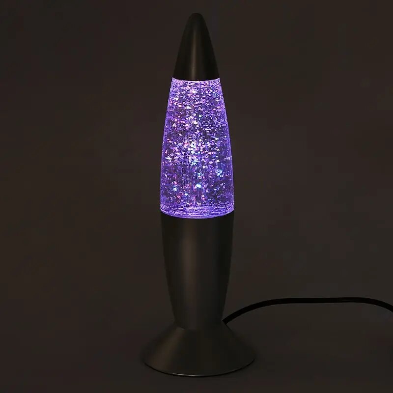 【Hey my home】Brand 1pc 3D Rocket Multi Color Changing Lava Lamp RGB LED Party Mood Night Light Christmas Bedside Night lamp. 