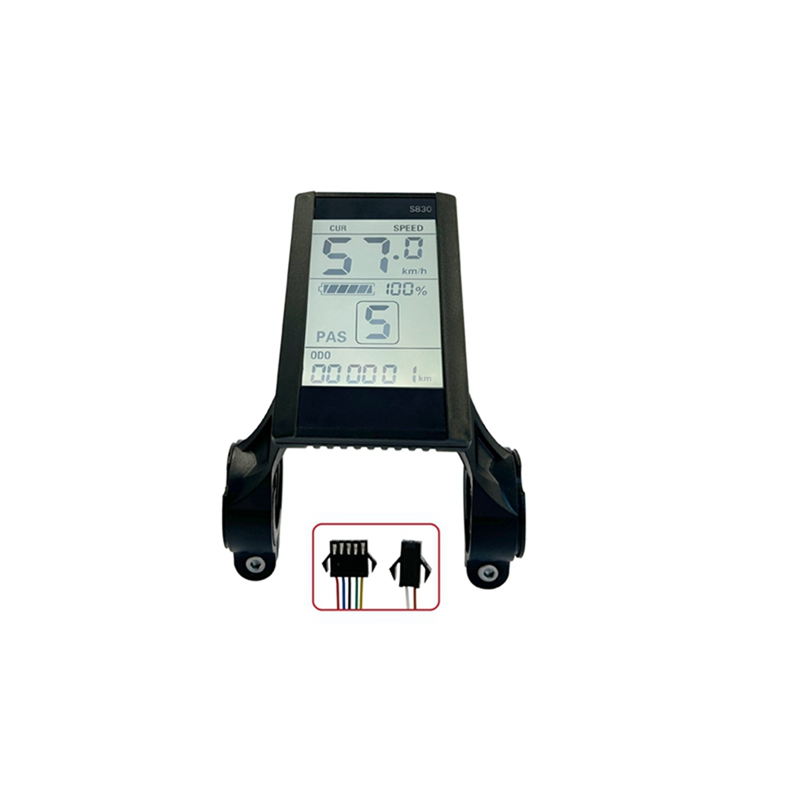 S830 24V 36V 48V LCD Display for Electric Bike Electric Bike Dashboard Universal with USB Riding Accessories SM