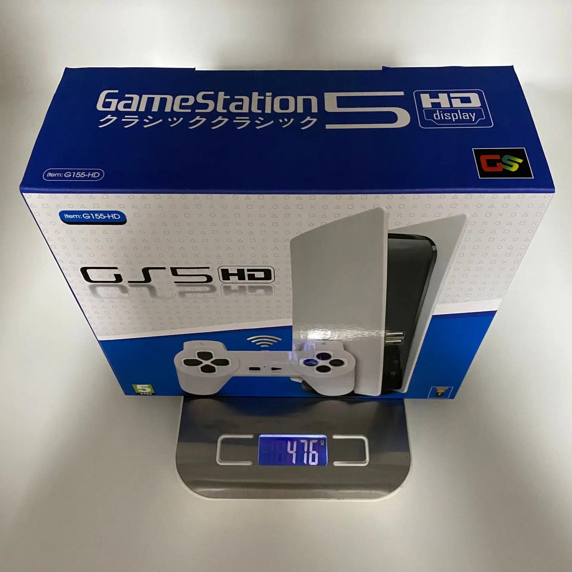 G155-HD output Retro Video Game Console For FC built-in 2000 games For PS5 mini TV Classic Games Station wireless gamepad. 