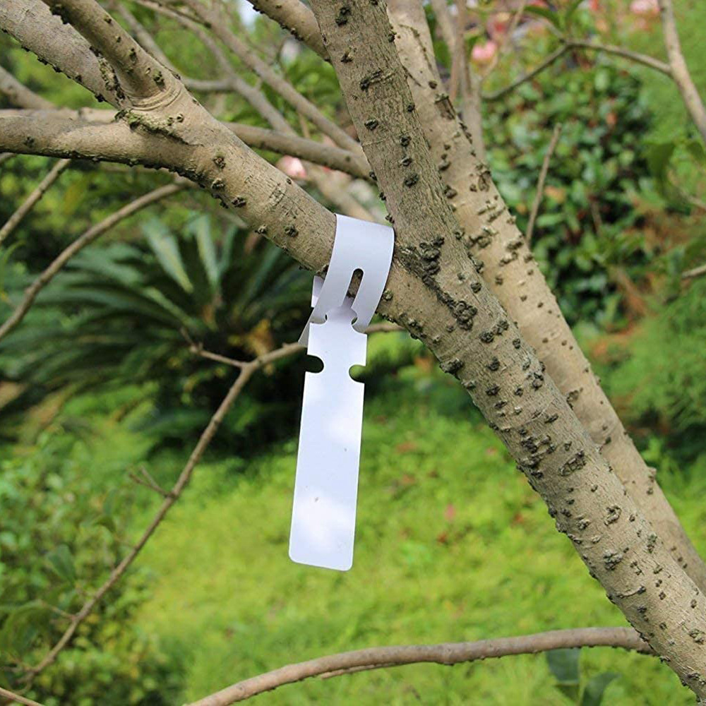 400 Pcs Plastic Plant Labels Wrap Around Tree Tags, White. 