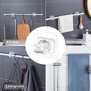Adhesive Hooks, Multipurpose Wall Mounted Hook Household Storage Non-dilling Super Glue Hook, Wall Hooks Stick on Hooks,Bathroom Hooks, Self Adhesive Hooks for Hanging,Key,Plug,Kitchen Utensils,Towel Etc. 