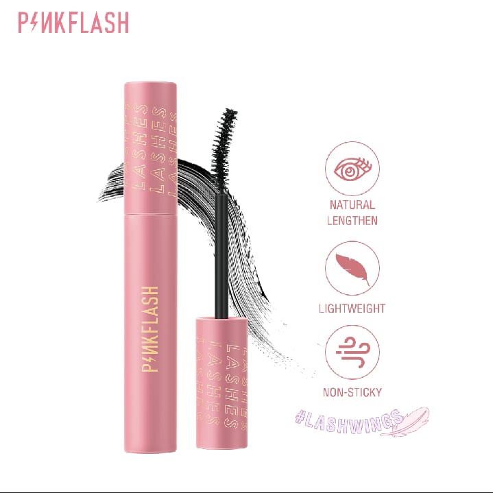 PinkFlash Waterproof Day & Night Mascara - 1pcs (7ml). 