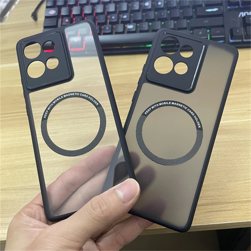 Magnetic Case For Motorola Edge 50 Neo Case MagSafe Matte Clear Phone Cover For Moto Edge50 Neo Protect Shell Shockproof Bumper. 