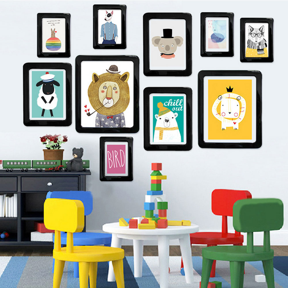 Mini Rectangle Magnetic Fridge Refrigerator Magnet Picture Photo Frame DIY Decor. 