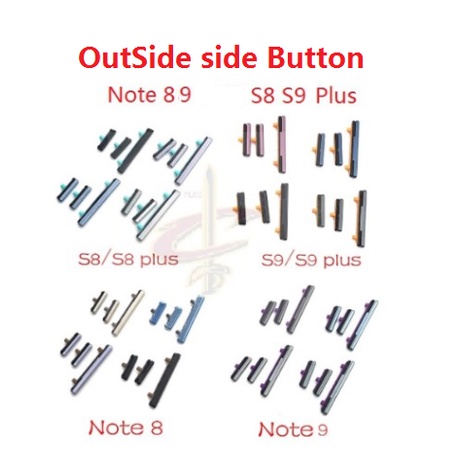【YG Power ON OFF Volume Button For Samsung Galaxy Note 8 9 S8 S9 Plus. 