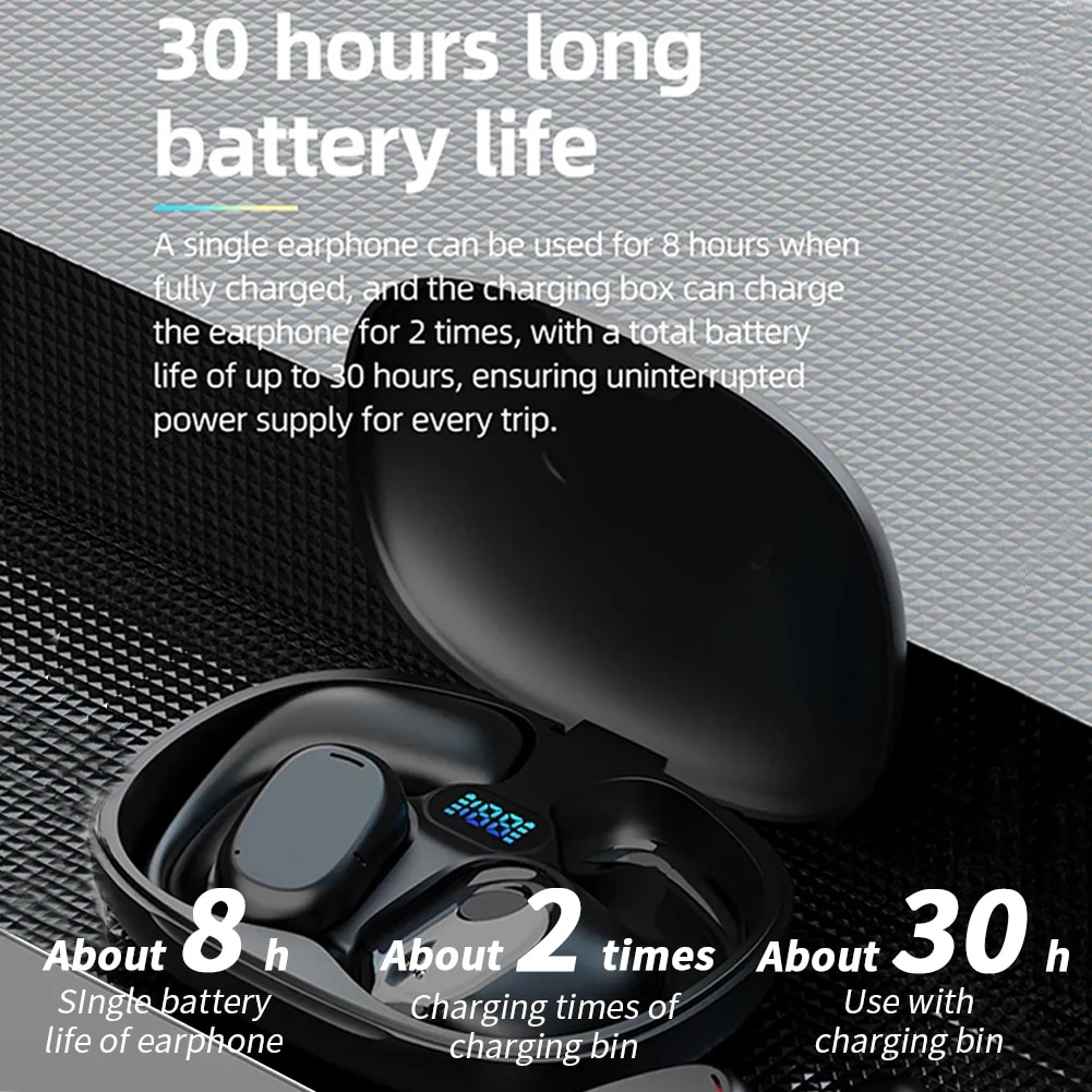 GT280 Wireless Headphones Touch Control Earbuds LED Display Headset For Sports Laptop TV Smart Phones Tablets. 