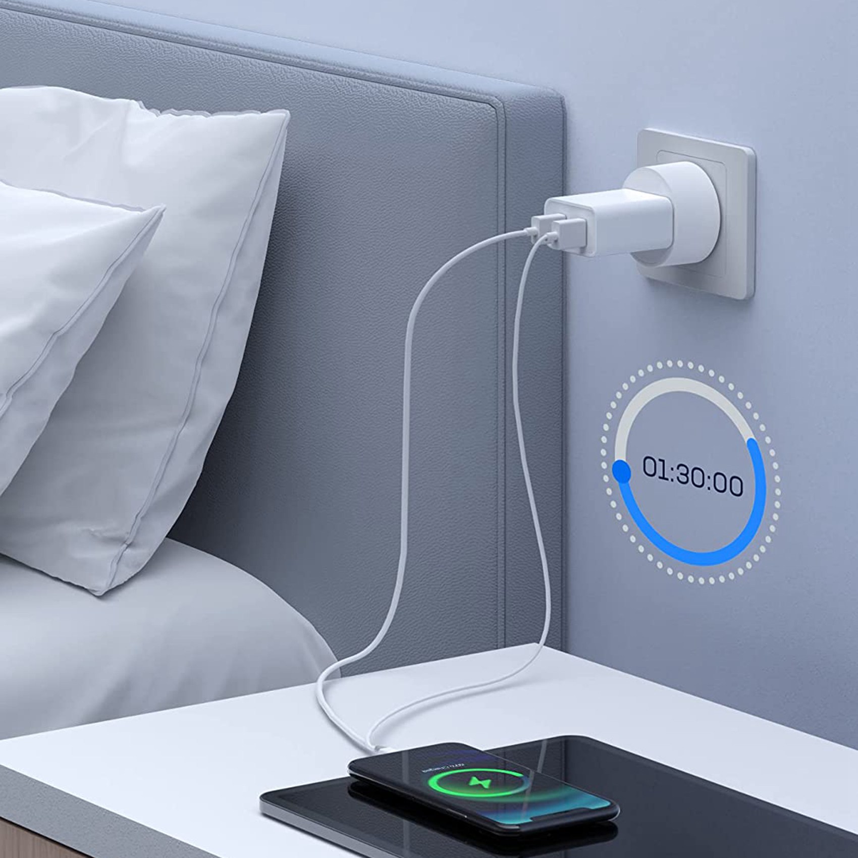 Smart Plug for Alexa and Home,WiFi Socket with Timer, US Plug. 