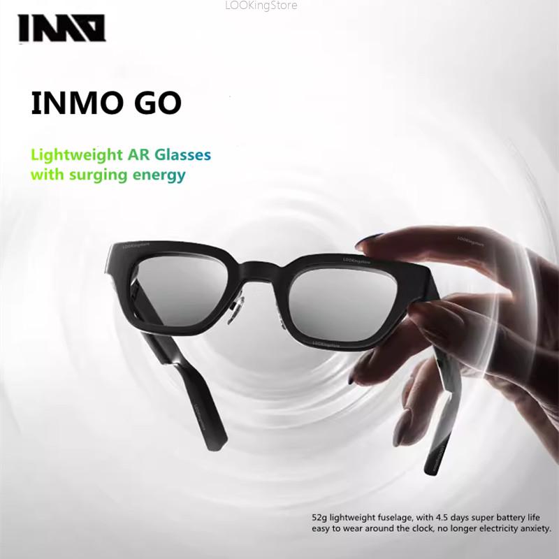 INMO Go Smart AR Glasses Wireless Ultra Light Portable AI Assistant Glasses Music/Call/Translation for iPhone/Android