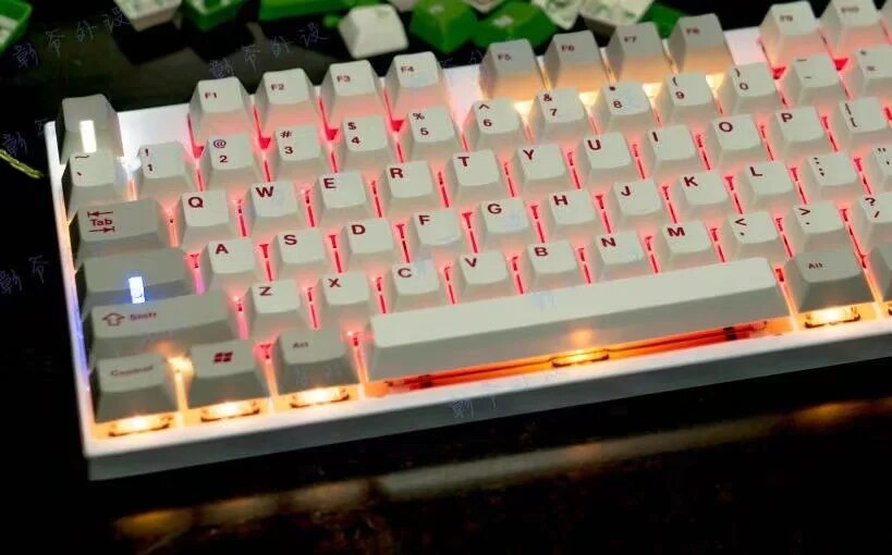1Pc Enjoypbt Caps Keycaps Step Capslock Cherry Profile PBT Backlit R4 Key cap For Mechanical Keyboard. 