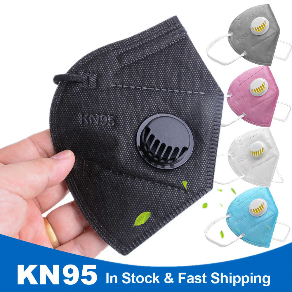 Breathable Valve KN95 Masks Protect 5 Layer FFP2mask Adults FFP2 Mask NK95 Respirator Masks FPP2 10-100PCS Mascara KN 95