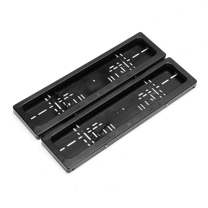 EU License Plate Car License Plate Shutter Car Number Roller Shutter Cover Remote Hide Cover Shutter Frame 2PCS. 