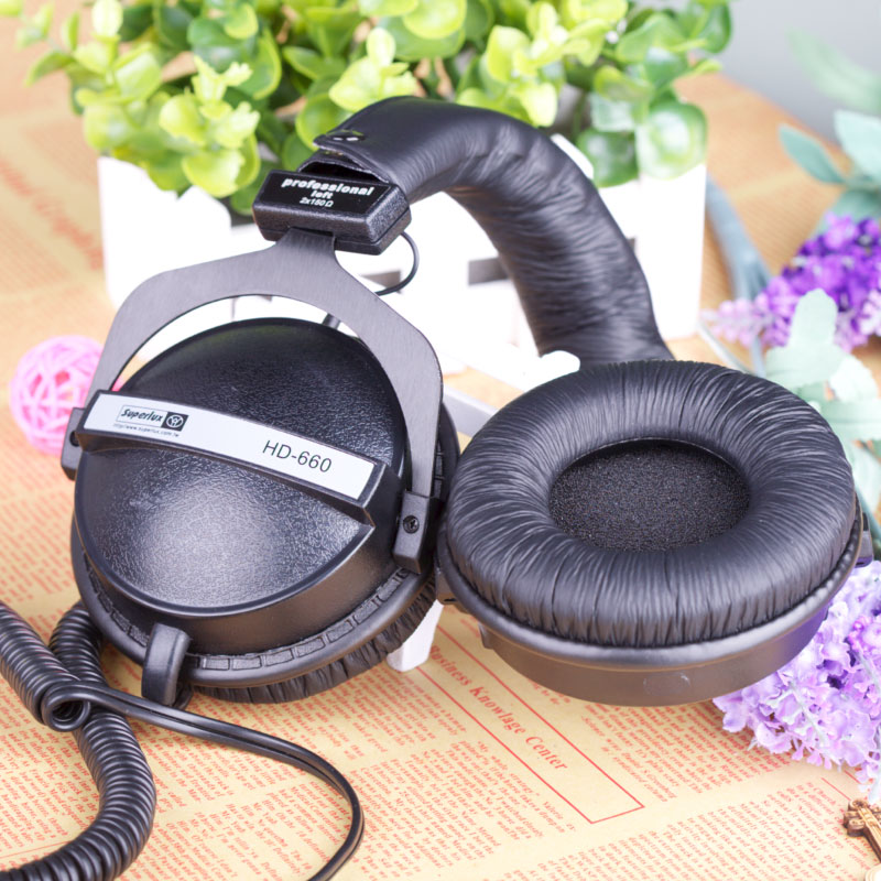 Superlux HD660 Closed Dynamic Stereo Headphone Professional Studio DJ Monitoring HIFI Headphone Noise-canceling Headset. 