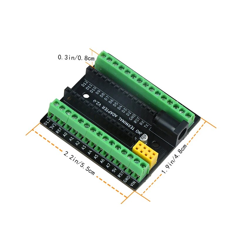 【Daily Necessities For Anyone Store】Keywish Nano Terminal Expansion Adapter Board for Arduino Nano with NRF2401+ Expansion Inter DC Power. 