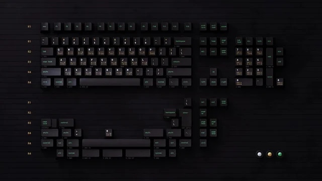 qpbt Terminal Keycaps Cherry Profile PBT Dye Sublimation Mechanical Keyboard Keycap For MX Switch ISO Enter 61/64/75/84/87/980. 