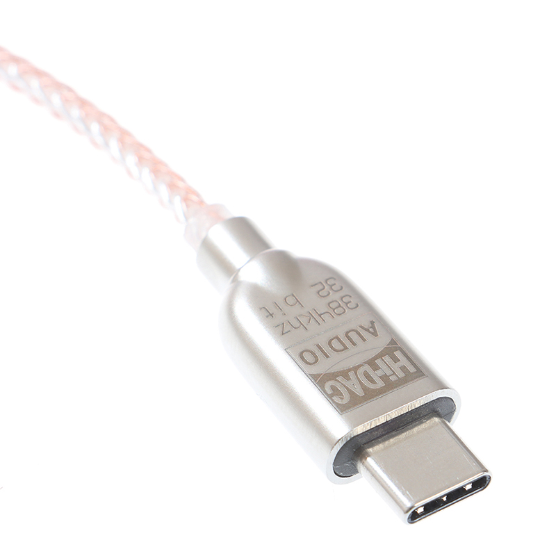 Type-C to 3.5mm 32 Bit/384kHz DSD64/128 HiFi DAC Audio Adapter. 