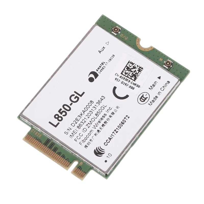 Fibocom L850-GL Card 4G LTE WWAN Card Module,Dedicated 4G LTE Module for Lenovo ThinkPad X1 Carbon Gen6 X280 T580 T480s. 