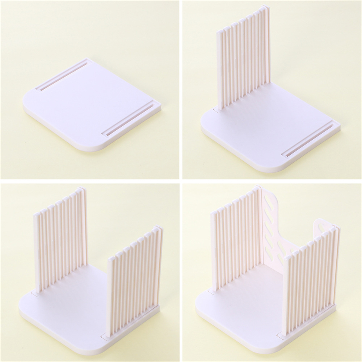GC Bread Slicer For Homemade Bread, Bread Slicing Guide Adjustable Width, Foldable And Compact Cutting Guide With Crumb Tray, Suitability For Homemade Bread, Bagels, Cakes. 