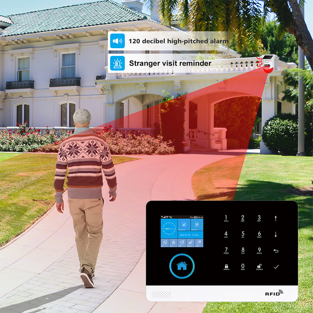 TAIBOAN PG103 4G WIFI Alarm Host System Tuya Smart Life APP Remote Control Wireless 433MHZ accessories Support For Customized. 