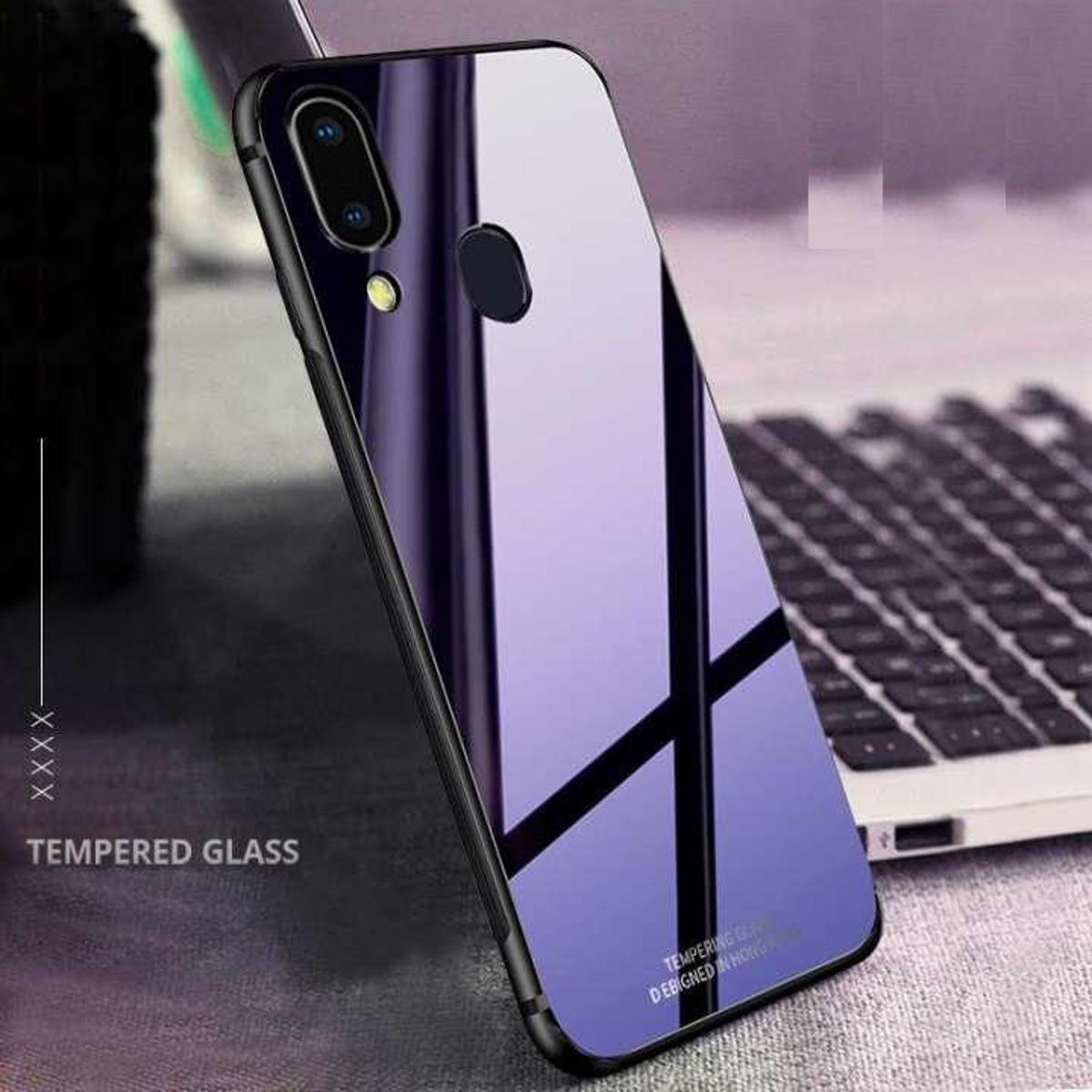 Vivo Y11 HONG KONG DESIGN Scratchproof Tempered Glass Cover Case (Back Case Cover For Smartphone)