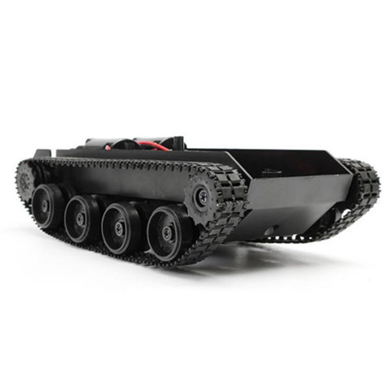 Rc Tank Smart Robot Tank Car Chassis Kit Rubber Track Crawler For Arduino 130 Motor Diy Robot Toys For Children. 