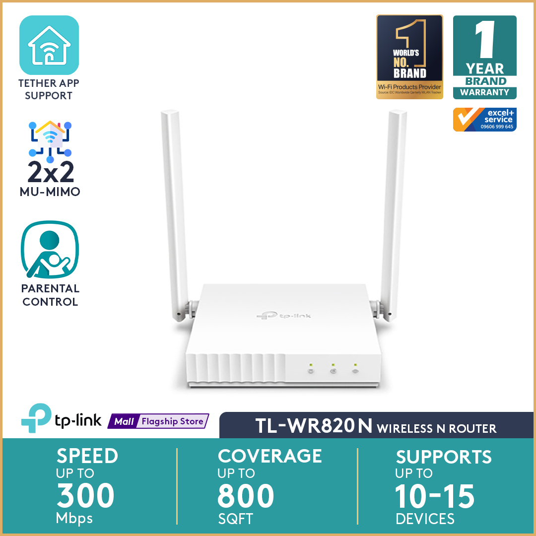 Tp Link Tl Wr820n V2 300 Mbps Multi Mode Wi Fi Router Bd 6572