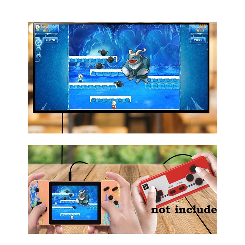 G3 Portable Retro Arcade Gamepad 800 Classic Games 3.5in Screen Handheld Game Console 1200MAh Game Controller Pink. 