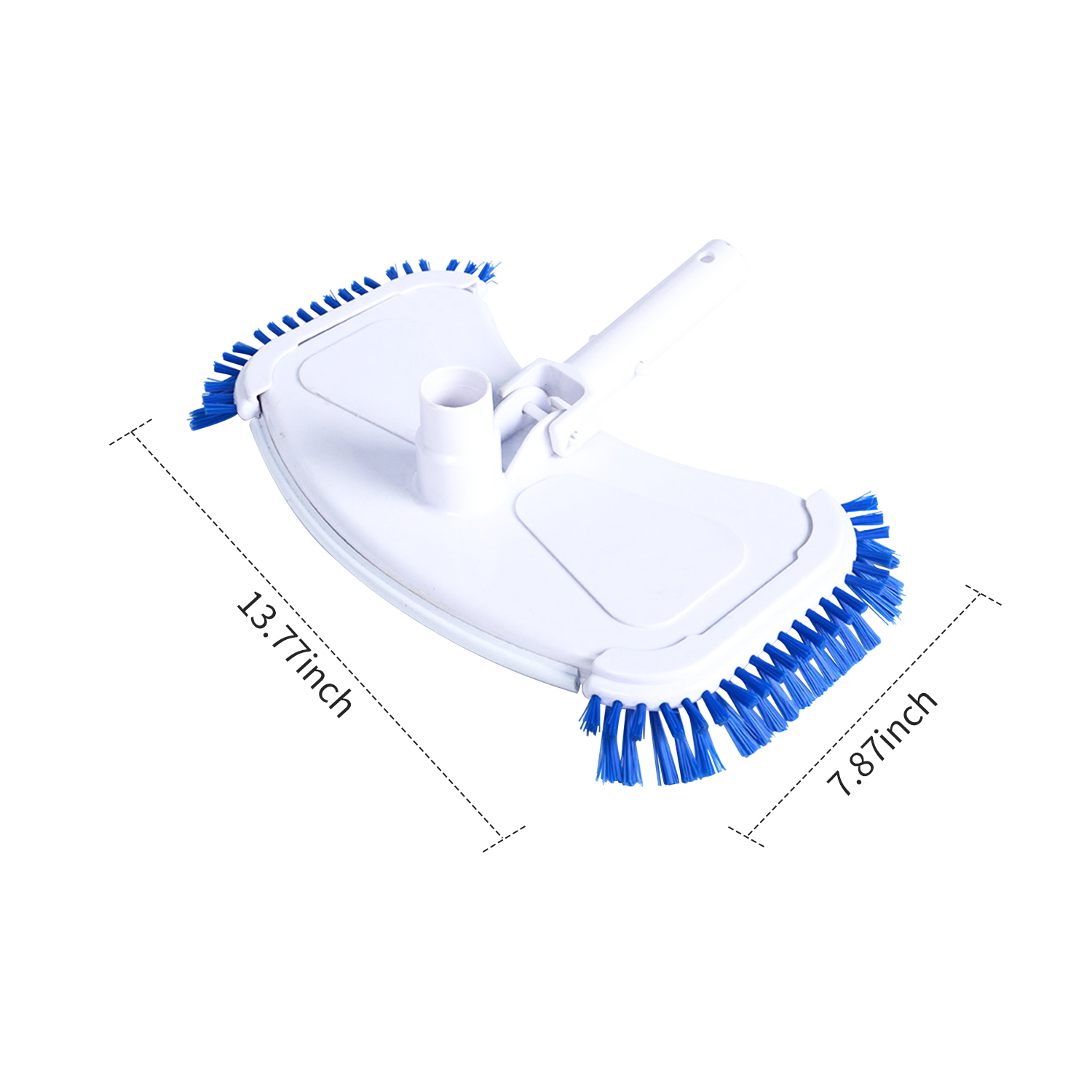 Swimming Pool Vacuum Head with Swivel Hose Connection and Clip Handle Pool Flexible Cleaning Brush Pool Surface Cleaning Tools Removes Debris Clean Corners. 