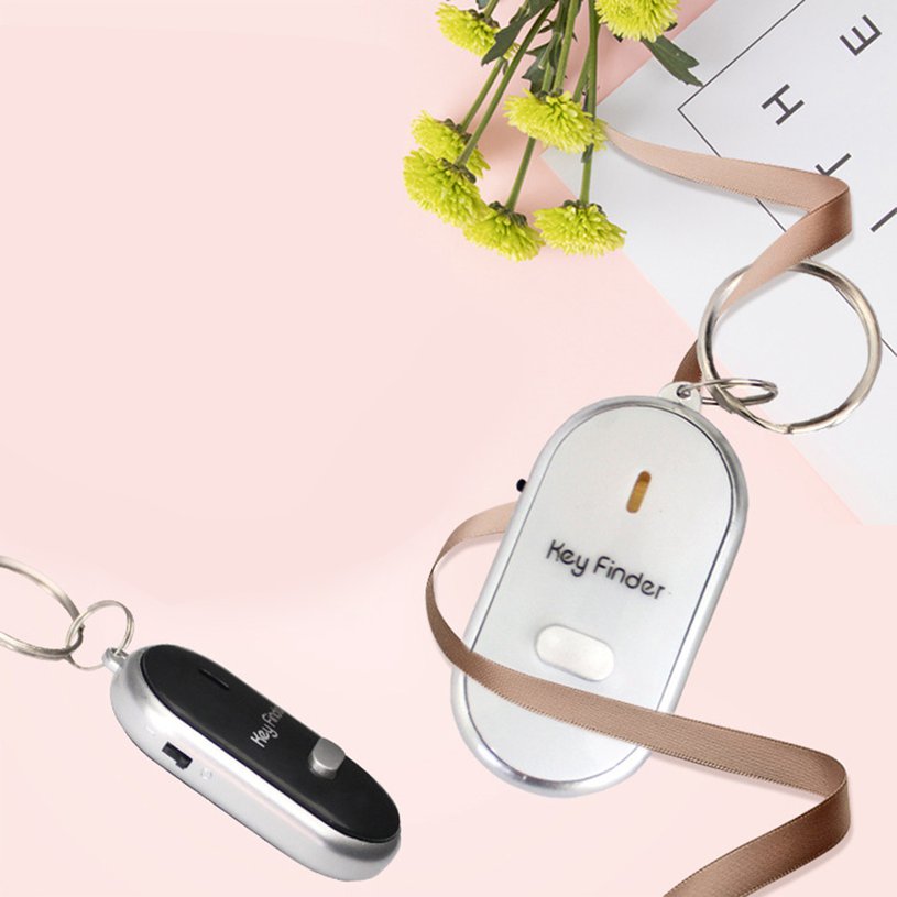 Portable Size Anti-lost Whistle Key Finder Flashing Beeping Alarm Reminder. 