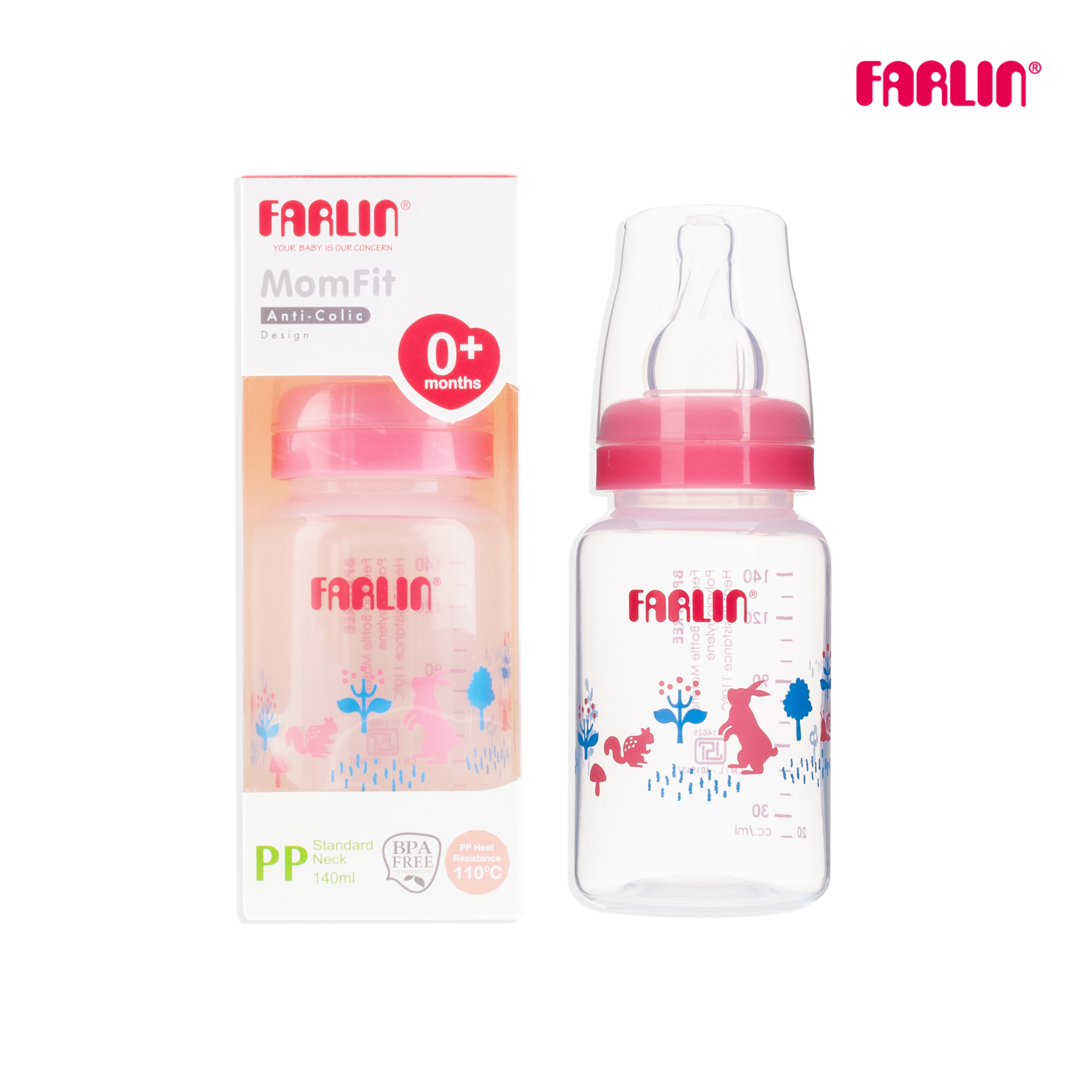 Farlin MomFit Standard Neck Feeder 140ml AB-41011 G