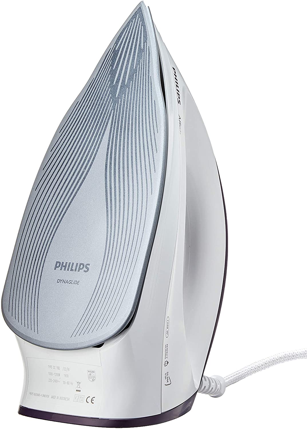 Philips GC160/22 Affinia Dry Iron with DynaGlide Soleplate. 