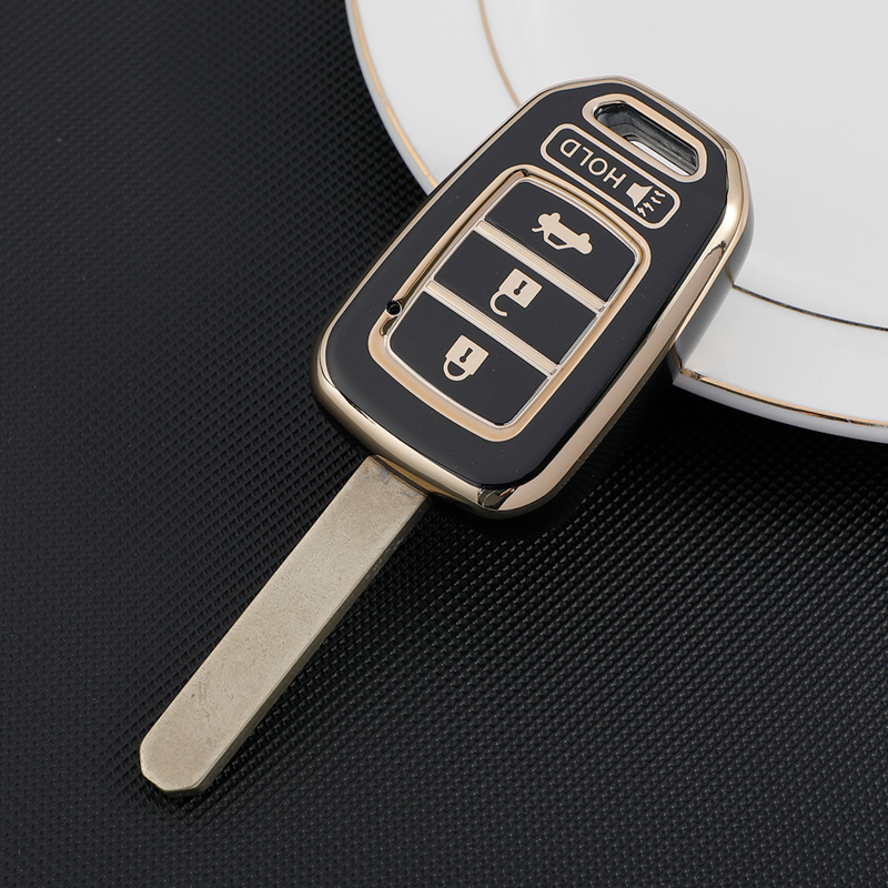 For Honda Accord CIVIC CRV Jazz HR-V HRV 2013 2014 2015 2016 Car Key Fob Cover Case Shell Cap Remote Shell Fob Holder Keychain