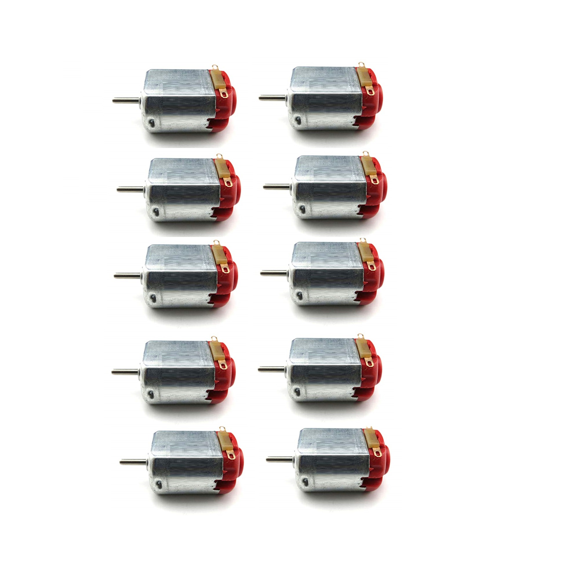10 Pcs R-130 DC Motor 130 Hobby Micro Motor DC 3-6V 0.35-0.4A 8000 RPM for Toy