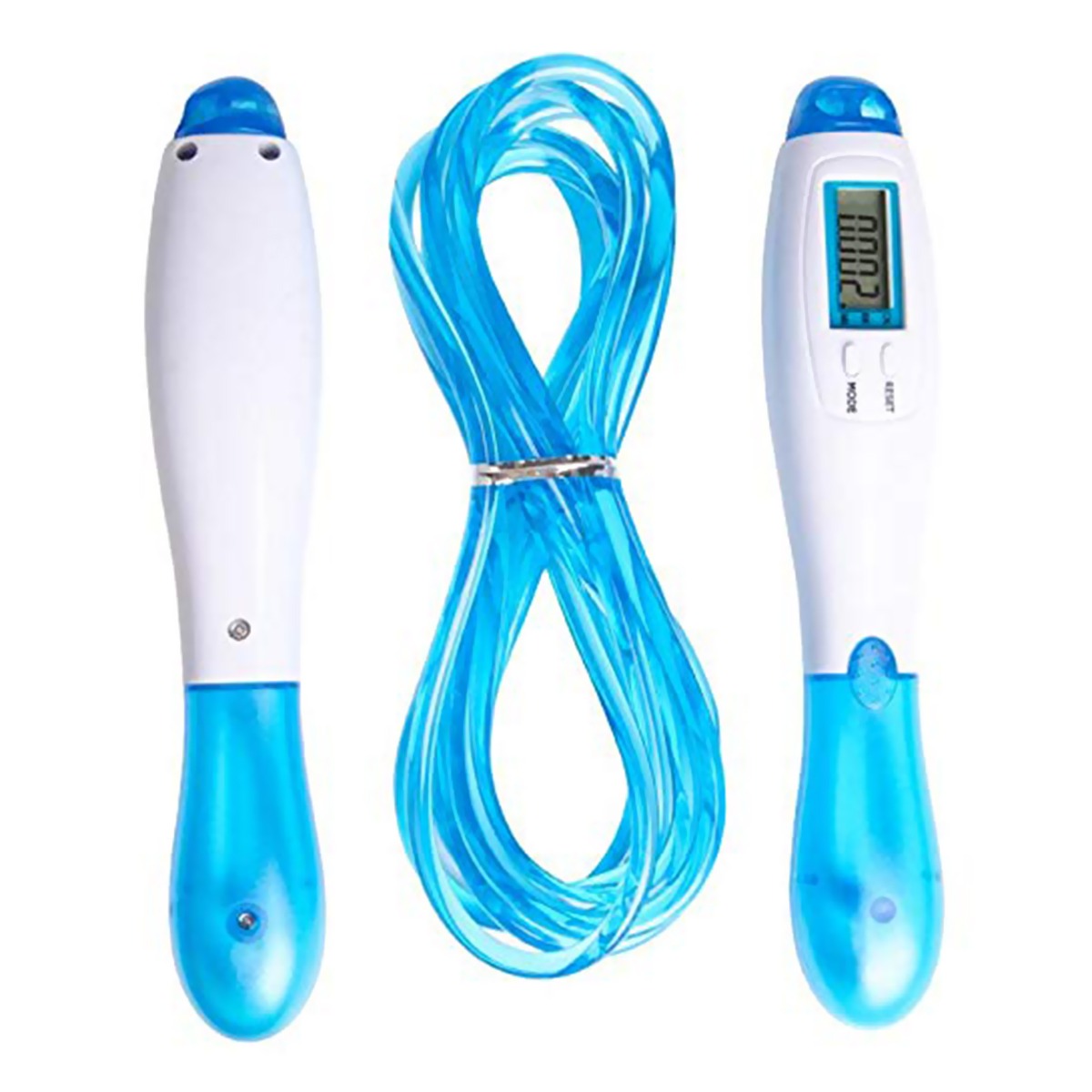 Counting Skipping Rope - Sky Blue and White