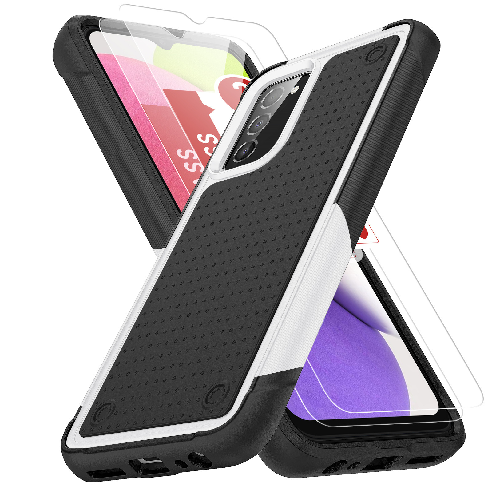 Applicable A03S 165 Phone case Hardened Anti-Scratch Protective Sleeve Elegant Phone Case. 