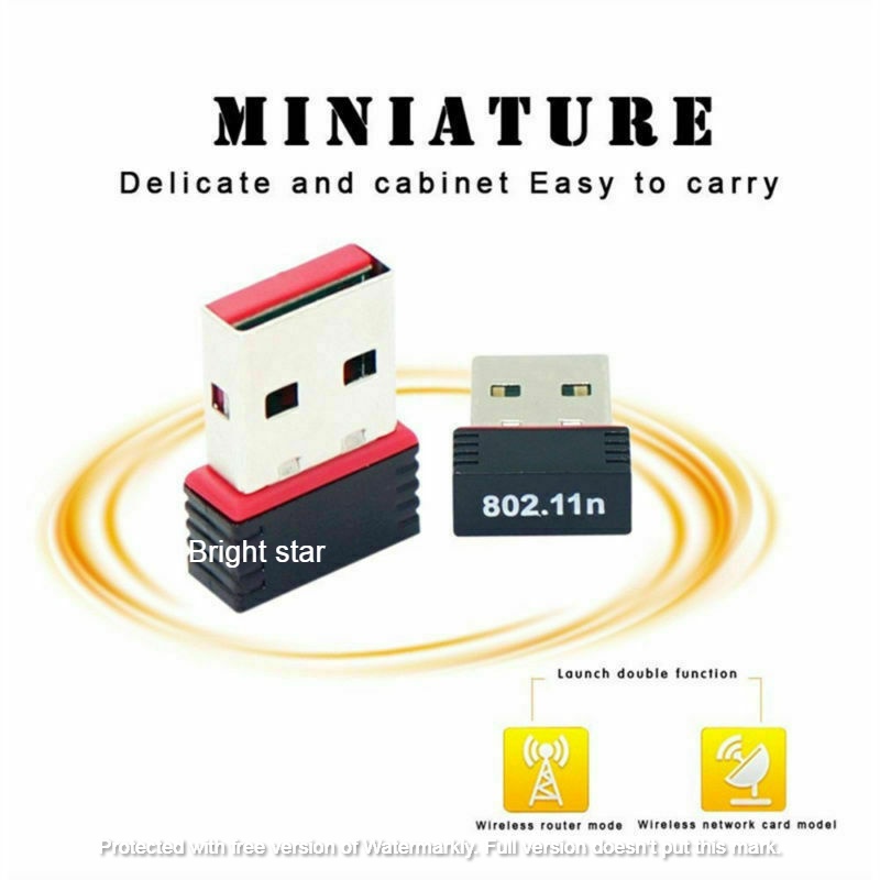 USB  Mini Wireless Wifi Adapter / Receiver / Catcher / Super Fast  Mbps / High Speed Ieee 802.11N / Internet / Dongle / Network Card / Laptop / Pc - Black. 