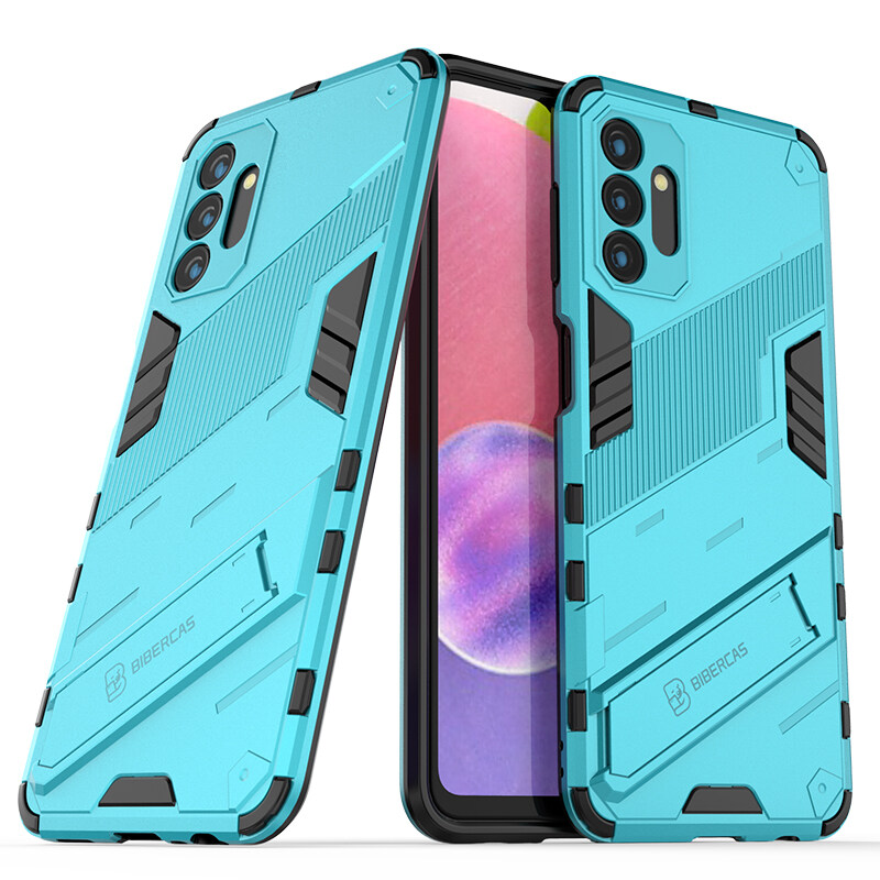 For Samsung Galaxy A33 5G Case Camera Protection Back Cover Bumper with Kickstand Phone Stand Hardcase