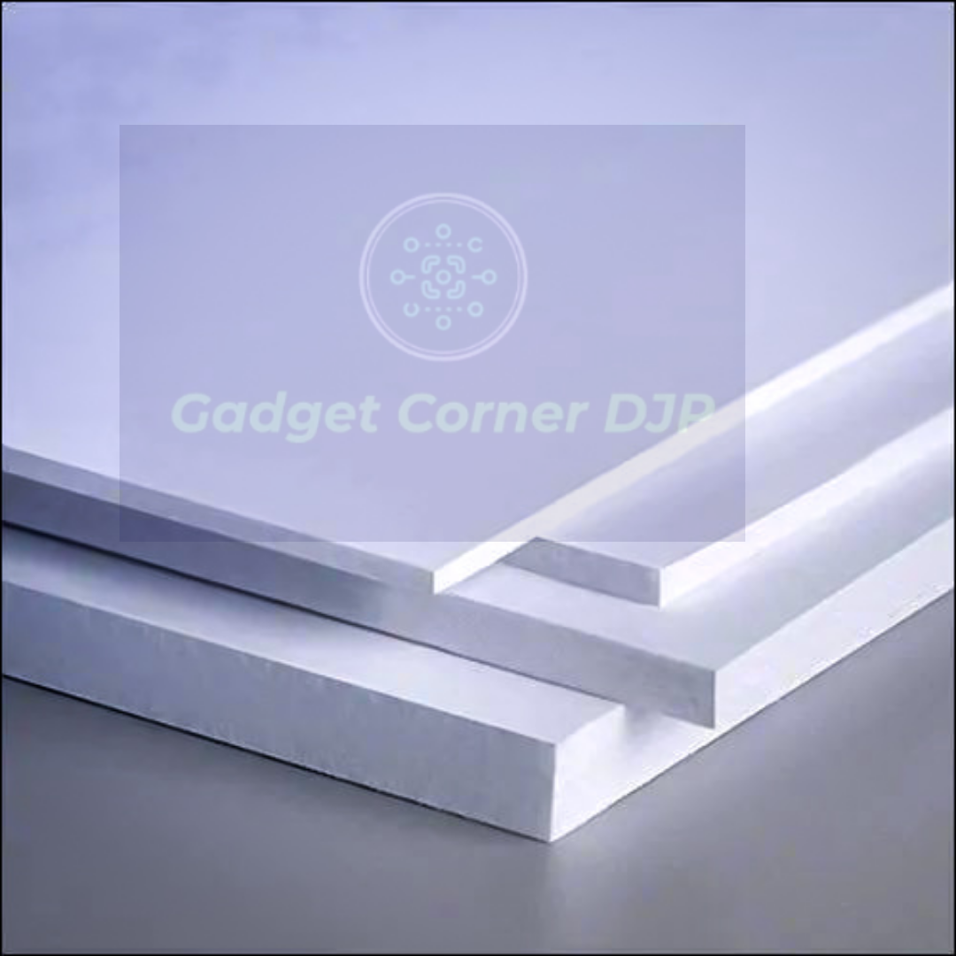 PVC Board 8mm 5 pcs white colour for DIY project model. 